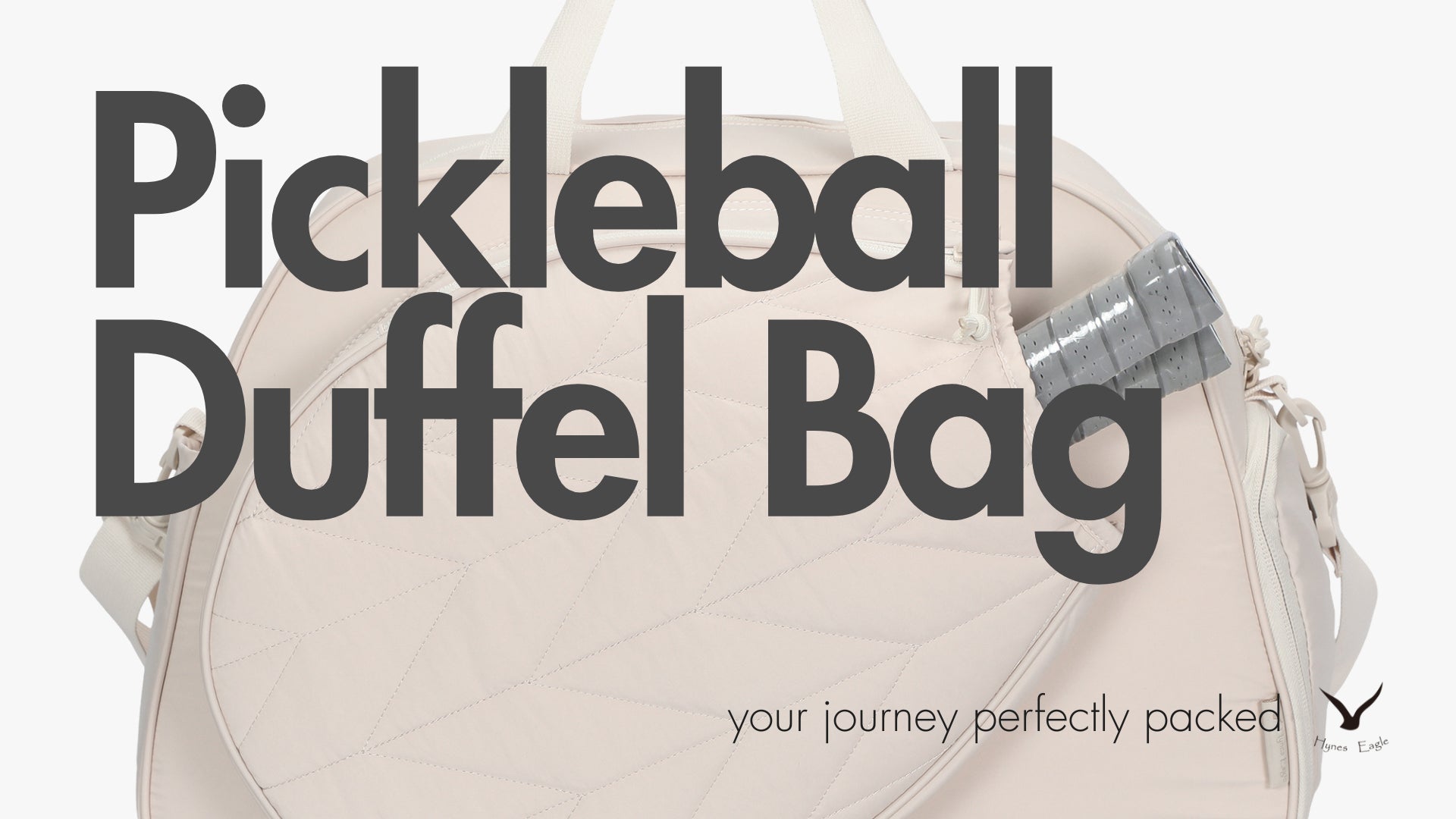 Hynes Eagle Pickleball Duffel Bag – Water-Resistant Paddle Sports Gym Bag with Laptop Sleeve, Shoe Pocket & Court Hooks