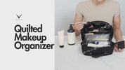 Quilted Makeup Bag Organizer – Structured Base – Hynes Eagle