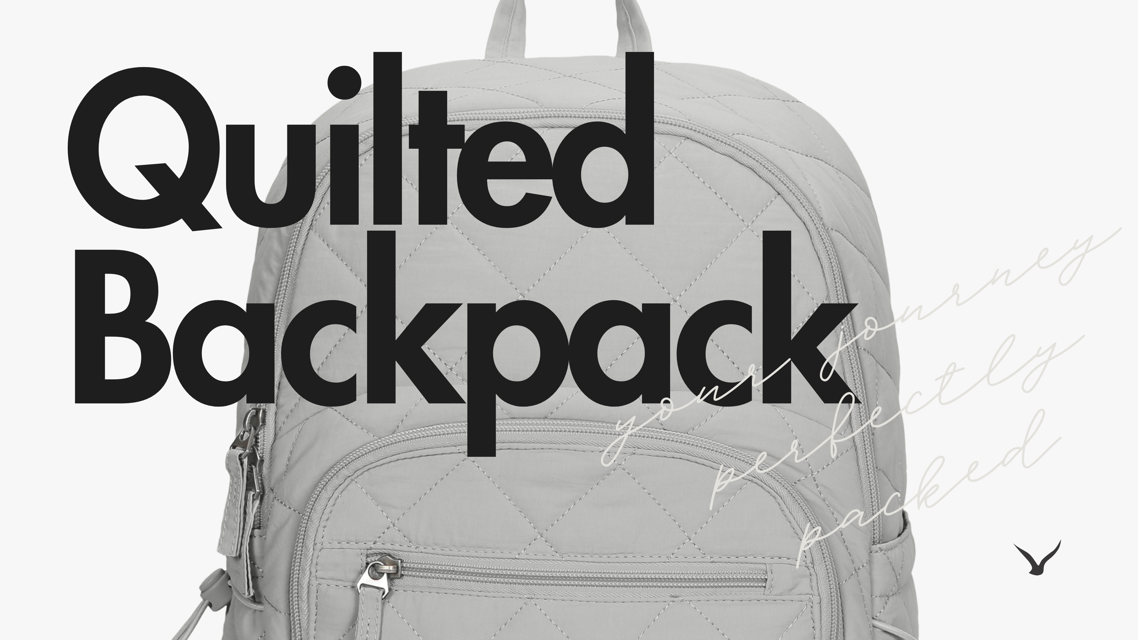 Hynes Eagle 20L Water-Resistant Nylon Laptop Backpack – Quilted Lightweight Design – Travel & School