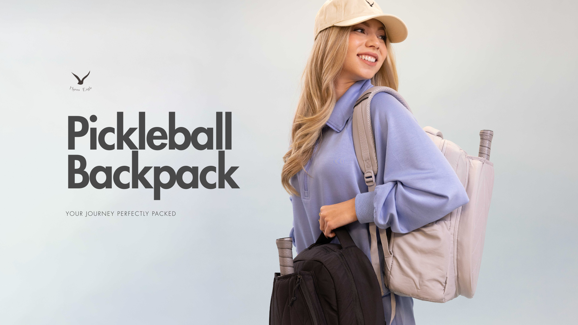 Hynes Eagle Pickleball Backpack – Lightweight Paddle Sports Bag with Ball Pocket, Fence Hook & Water-Resistant Shell
