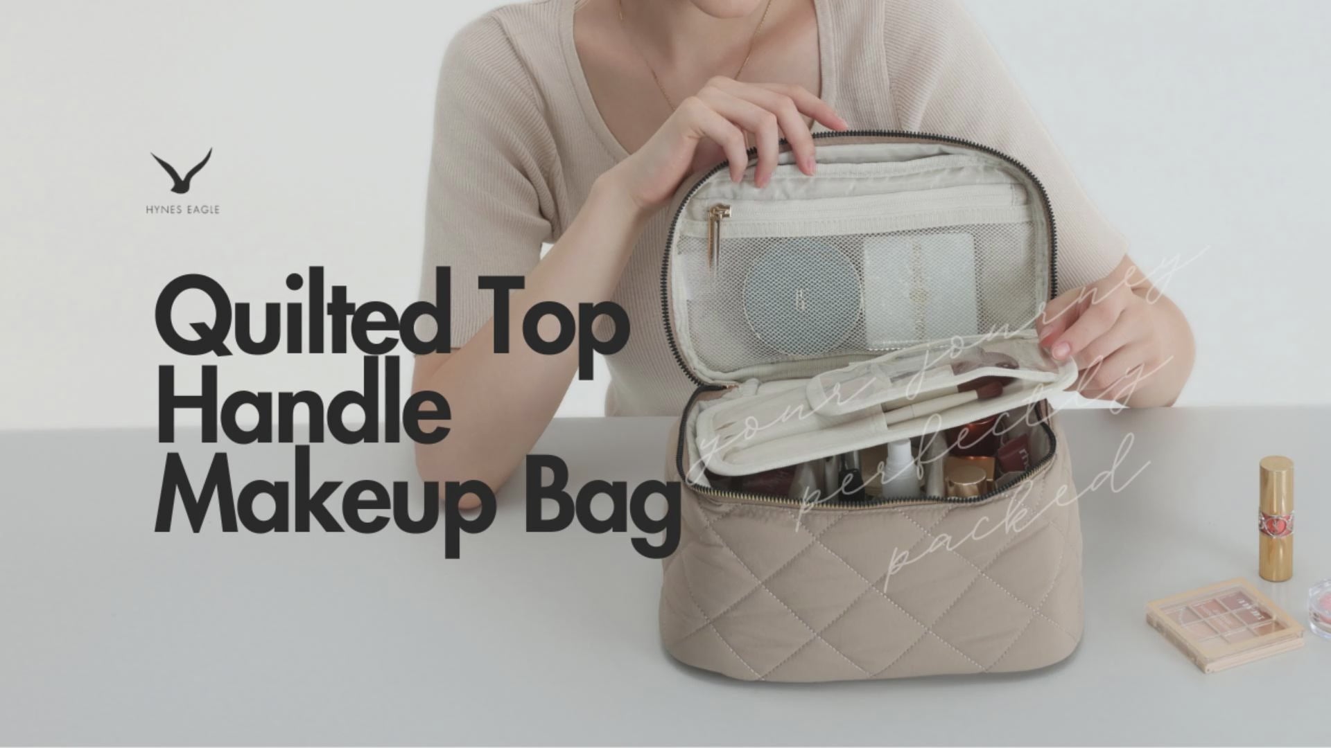 Quilted Top Handle Makeup Bag – Hynes Eagle